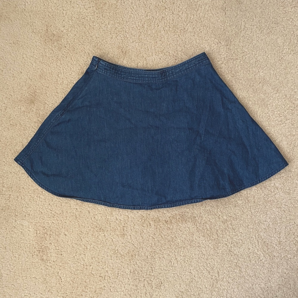 Denim circle skirt